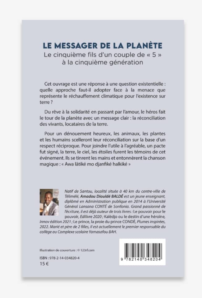 Dos de Le Messager de la Planète